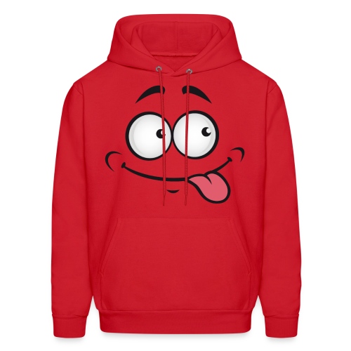 Happy Goofy Face with Tongue out - Men's Hoodie