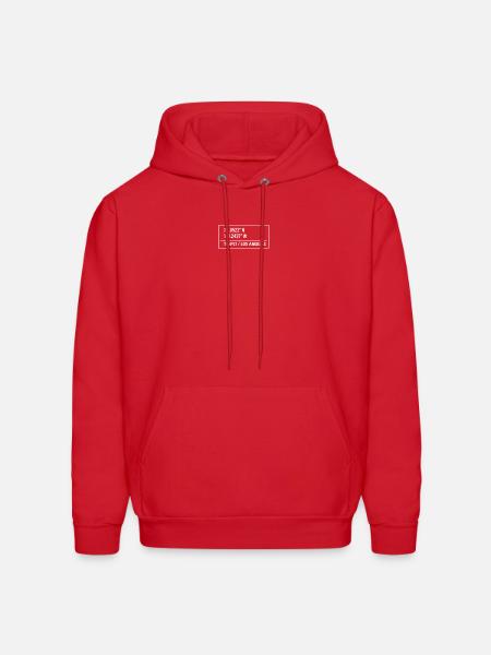 Tplant Coordinates - Men's Hoodie - red