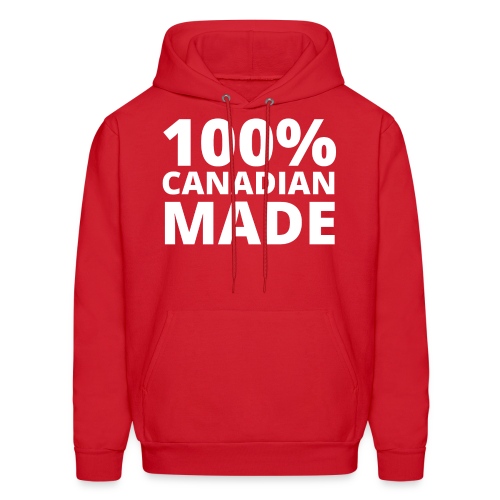 100% CANADIAN MADE White version - Men's Hoodie