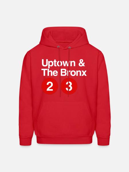 Uptown & The Bronx - Men's Hoodie - red