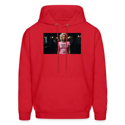 **Smoke Pot Pink Rebel Tee** - Men's Hoodie