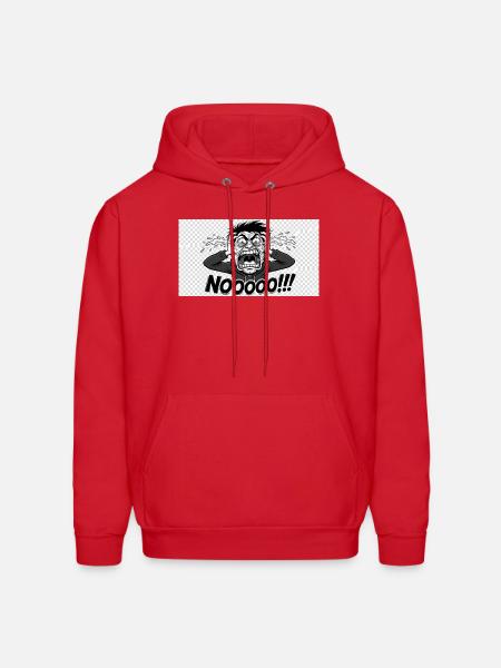 Noooo Scream Comic Style - Men's Hoodie - red
