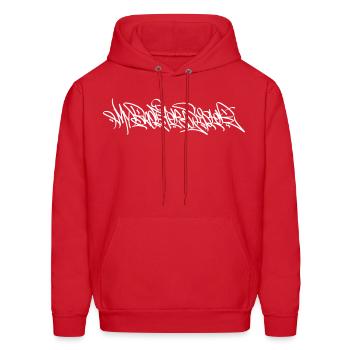 MBS TAG - Men's Hoodie - red - Front - Elias (183cm)