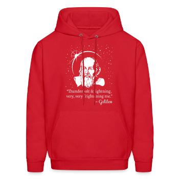 Thunderbolt and Lightning Galileo Graphic - Men's Hoodie - red - Front - Elias (183cm)