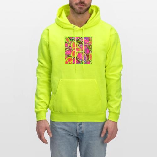 Vivid ChromaLeaf Harmony Pattern - Men's Hoodie