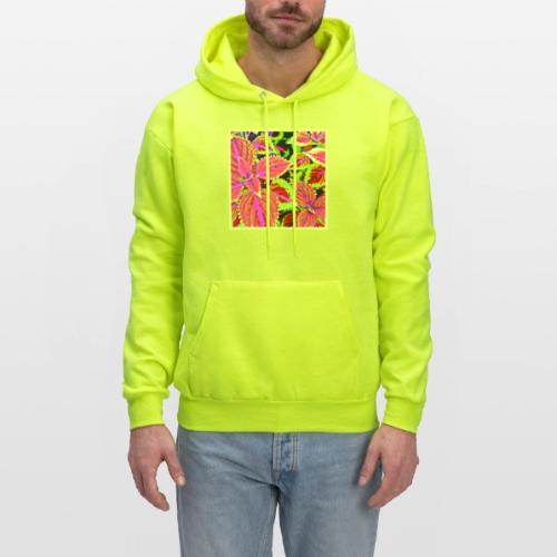 Vibrant RadiantLeaf Dreams Pattern - Men's Hoodie
