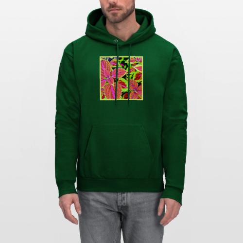 Vibrant RadiantLeaf Dreams Pattern - Men's Hoodie