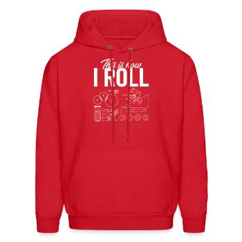 Hilarious Scientific Methods Mathematics - Men's Hoodie - red - Front - Elias (183cm)