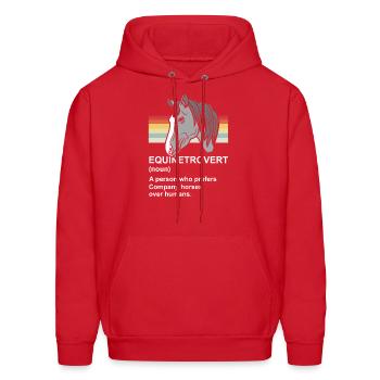 Hilarious Farming Loners Foal Lover Definition - Men's Hoodie - red - Front - Elias (183cm)