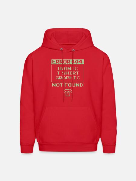 Error 404 - Men's Hoodie - red