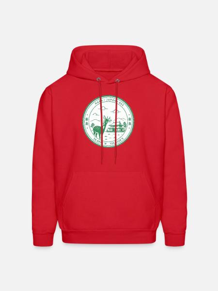 Nara Eki Art - Men's Hoodie - red