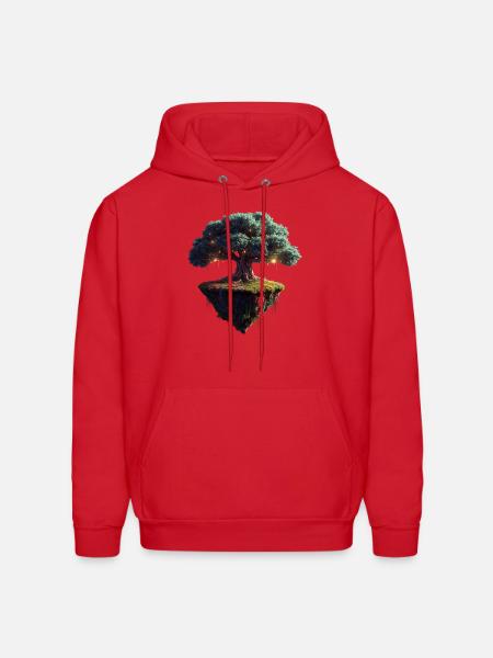 Enchanted Floating Tree - Men's Hoodie - red