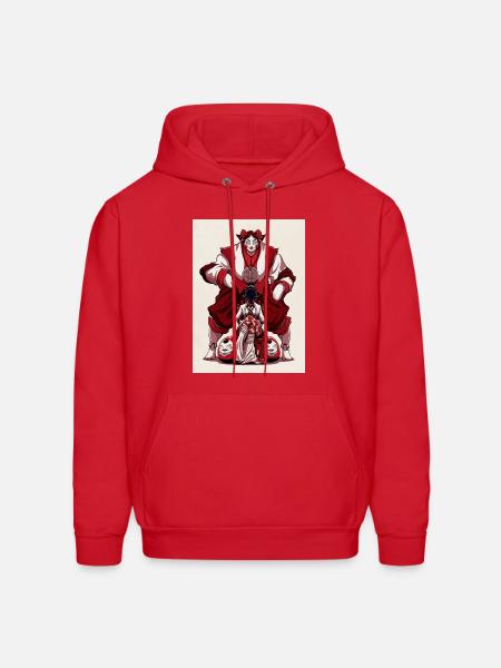 Gothic Matryoshka Queen - Men's Hoodie - red