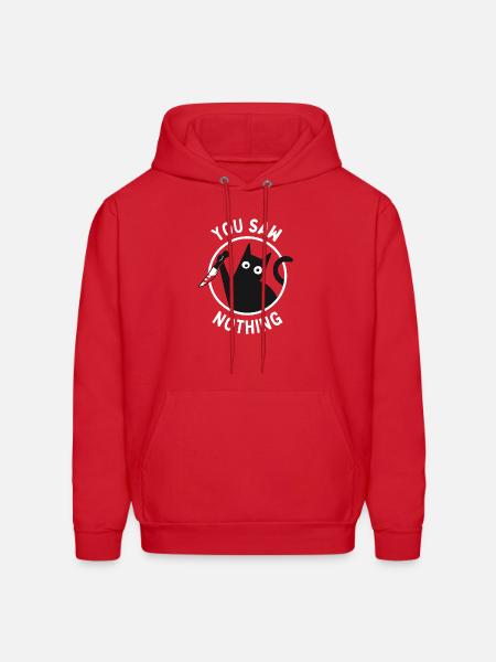 You Saw Nothing - Men's Hoodie - red