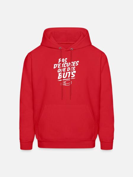 No excuses, only goals - Men's Hoodie - red