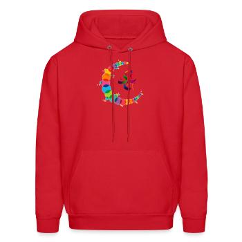 Muslim-Islam-Mohamed-Muhammad-Mohammed محمد Shirt - Men's Hoodie - red - Front - Elias (183cm)