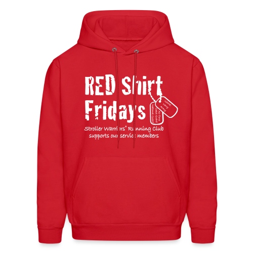 RED 2017_FRONT_WHITE - Men's Hoodie