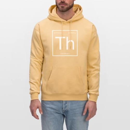 Thorium. Double-sided design. White text. - Men's Hoodie