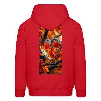 Beautiful Sunset Scene - Men's Hoodie - red - Back - Elias (183cm)