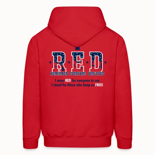 RED Friday - I Stand For Those Who Keep Us FREE! - Men's Hoodie