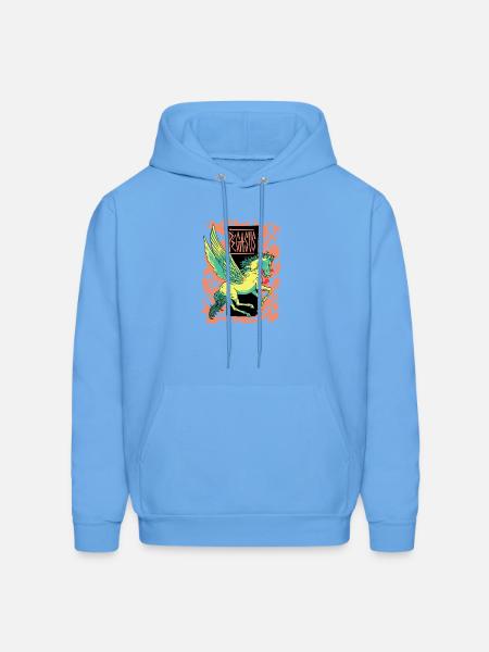 Mythic Pegasus Banner - Men's Hoodie - carolina blue