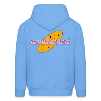 Unmatched Streetwear - Men's Hoodie - carolina blue - Back - Elias (183cm)