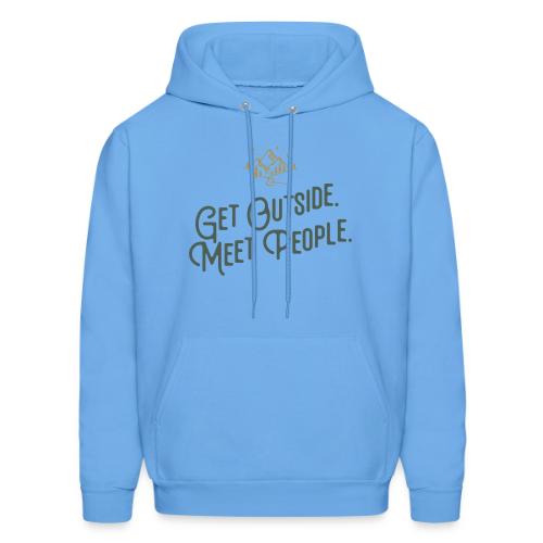 Get Out. Meet People. Simplified - Men's Hoodie