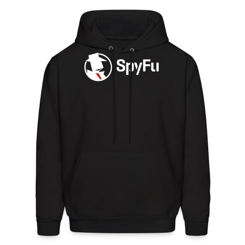 SpyFu Logo Horiz White - Men's Hoodie
