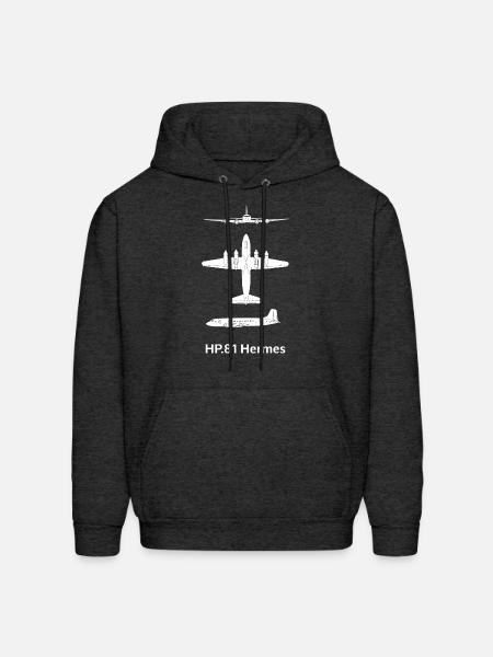 HP 81 Hermes Airliner - Men's Hoodie - charcoal grey