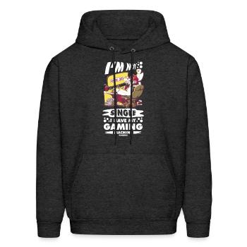 Gaming - Men's Hoodie - charcoal grey - Front - Elias (183cm)