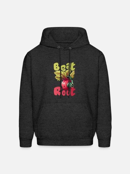 Beat Root - Men's Hoodie - charcoal grey