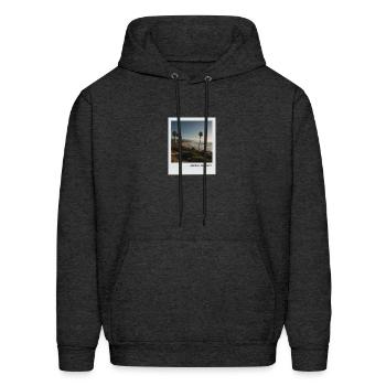 Mono Enterprises "Travels" Southern California #1 - Men's Hoodie - charcoal grey - Front - Elias (183cm)