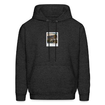 Mono Enterprises "Travels" Palm Springs #5 - Men's Hoodie - charcoal grey - Front - Elias (183cm)