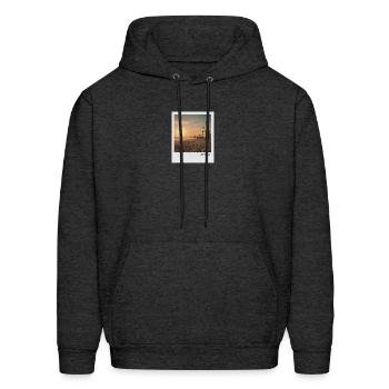 Mono Enterprises "Travels" Venice Beach # 1 - Men's Hoodie - charcoal grey - Front - Elias (183cm)