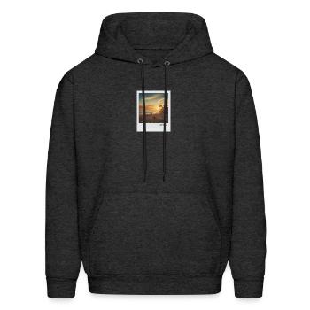 Mono Enterprises "Travels" Venice Beach #2 - Men's Hoodie - charcoal grey - Front - Elias (183cm)