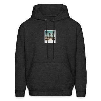 Mono Enterprises "Travels" Palm Springs #2 - Men's Hoodie - charcoal grey - Front - Elias (183cm)