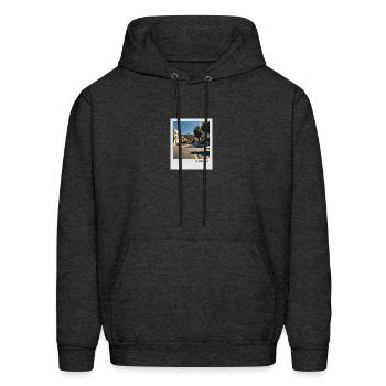 Mono Enterprises "Travels" Hollywood #3 - Men's Hoodie - charcoal grey - Front - Elias (183cm)