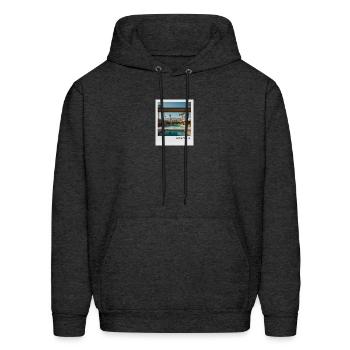 Mono Enterprises "Travels" Palm Springs #4 - Men's Hoodie - charcoal grey - Front - Elias (183cm)