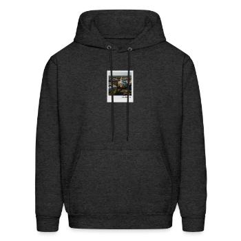 Mono Enterprises "Travels" Sacramento #3 - Men's Hoodie - charcoal grey - Front - Elias (183cm)