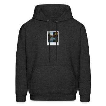 Mono Enterprises "Travels" Sacramento #2 - Men's Hoodie - charcoal grey - Front - Elias (183cm)