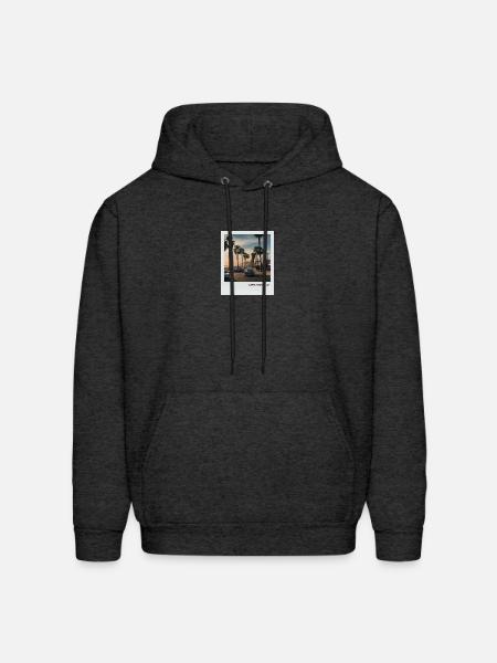 Mono Enterprises "Travels" Santa Monica # 1 - Men's Hoodie - charcoal grey