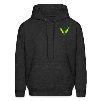 ThunderBolt - Men's Hoodie - charcoal grey - Front - Elias (183cm)