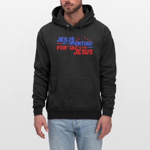 Jesus Is For Pontiac (Blue/Red) - Men's Hoodie
