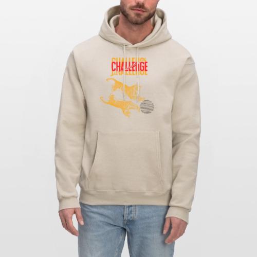 Double tiger fashion, jungle feline animals. - Men's Hoodie