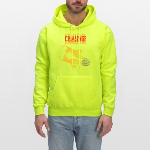 Double tiger fashion, jungle feline animals. - Men's Hoodie