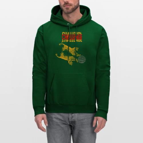 Double tiger fashion, jungle feline animals. - Men's Hoodie