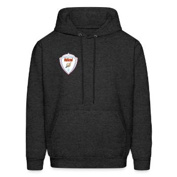 National love - Men's Hoodie - charcoal grey - Front - Elias (183cm)