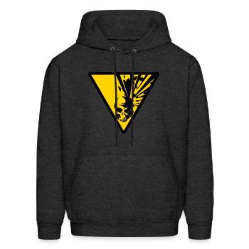 Headplosion - Men's Hoodie - charcoal grey - Front - Elias (183cm)