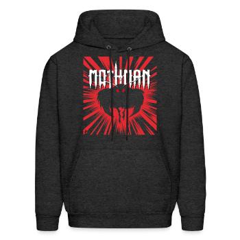 Mothman of Point Pleasant West Virginia - Men's Hoodie - charcoal grey - Front - Elias (183cm)