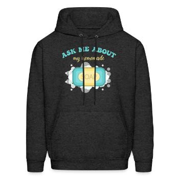 Soap Making Soap Maker - Men's Hoodie - charcoal grey - Front - Elias (183cm)
